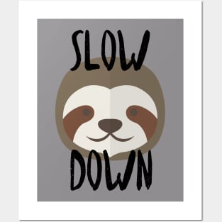 Slow Down Sloth Posters and Art